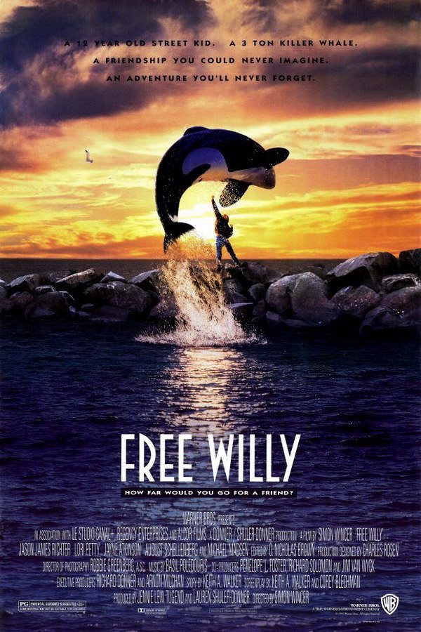 Free Willy 1 (1993) movie poster download