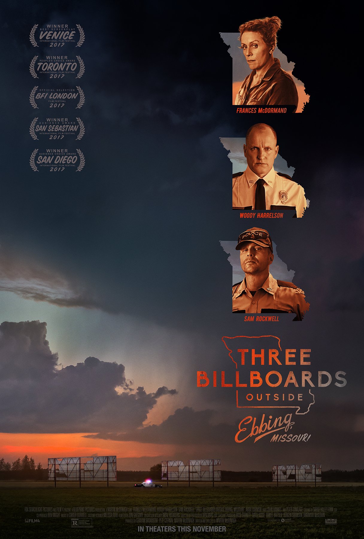 Three Billboards Outside Ebbing Missouri (2017) movie poster download